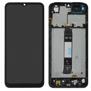Дисплей (экран) для Xiaomi Redmi A1/A1 Plus/A2/A2 Plus/Poco C50/C51 + touchscreen, черный, оригинал (Китай) с передней панелью 