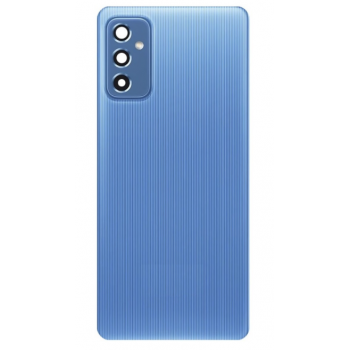 Задня кришка для Samsung M526 Galaxy M52 блакитна, Icy Blue, оригінал PRC + скло камери