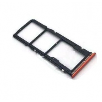 Слот Sim-карты и карты памяти для Xiaomi Redmi 9C, оранжевый, на две Sim-карты 