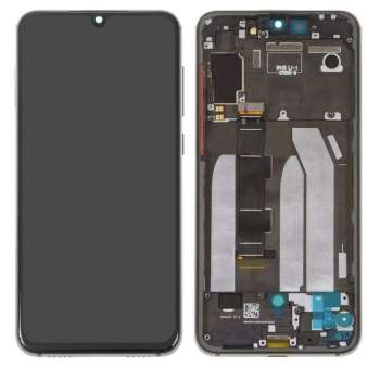 Дисплей (экран) для Xiaomi Mi 9 SE + тачскрин, черный, OLED, копия хорошего качества, с передней панелью 