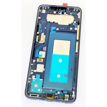 Дисплей (экран) для LG V405 V40 ThinQ/V409 + тачскрин, черный, OLED, оригинал (Китай) с передней панелью, New Aurora Black 