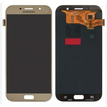 Дисплей (экран) для Samsung A720F Galaxy A7 (2017) + тачскрин, золотистый, Gold Sand