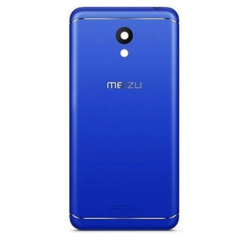 Задняя крышка Meizu M6 Note, синяя, оригинал (Китай) + стекло камеры 