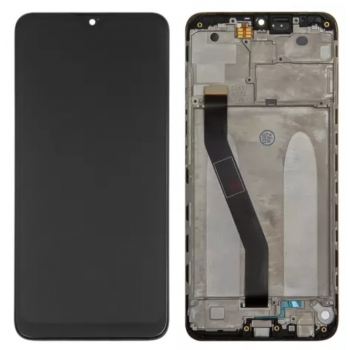 Дисплей (екран) для Xiaomi Redmi 8/Redmi 8A, чорний, On-Cell, з передньою панеллю, зі шлейфом датчика освітленості