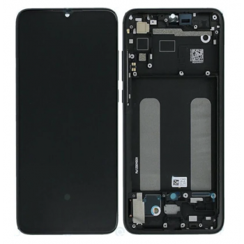 Дисплей (экран) для Xiaomi Mi 9 Lite/Mi CC9 + тачскрин, черный, OLED, копия хорошего качества, с передней панелью, Onyx Grey 