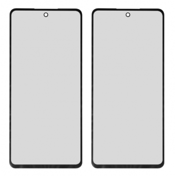 Скло корпусу для Samsung A725 Galaxy A72/A726, чорне, з OCA-плівкою, оригінал PRC з олеофобним покриттям