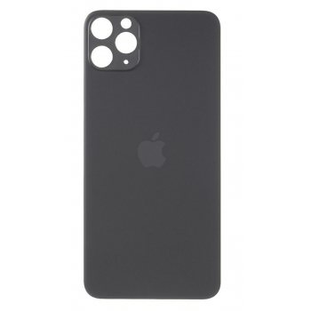 Задняя крышка для iPhone 11 Pro Max, серая, Space Gray, оригинал , в комплекте стекло камеры