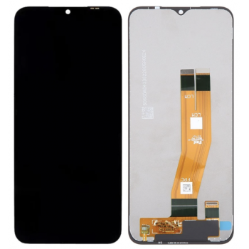 Дисплей (екран) для Samsung A145 Galaxy A14 4G, чорний, жовтий шлейф
