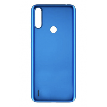 Задняя крышка для Motorola XT2097 Moto E7 Power/Moto E7i Power, синяя, Tahiti Blue, оригинал (Китай) 