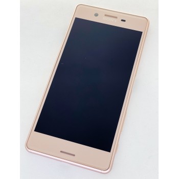 Дисплей (экран) для Sony F8131 Xperia X Performance/F8132 + тачскрин, розовый, с передней панелью, оригинал