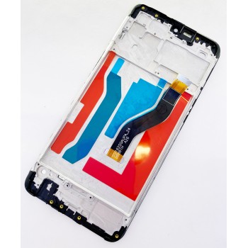 Дисплей (экран) для Samsung A107F Galaxy A10s 2019 + тачскрин, черный, с передней панелью, оригинал,