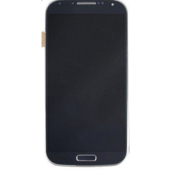Дисплей (экран) для Samsung i9500 Galaxy S4 + тачскрин, синий, Black Mist, с передней панелью, TFT, копия