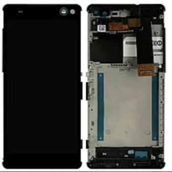 Дисплей (экран) для Sony E5506 Xperia C5 Ultra/E5533/E5563 + тачскрин, черный, с передней панелью, оригинал