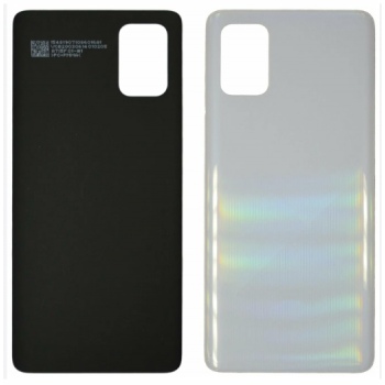 Задняя крышка для Samsung A715F/DS Galaxy A71, серебристая